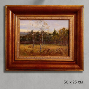 Пейзаж с березами