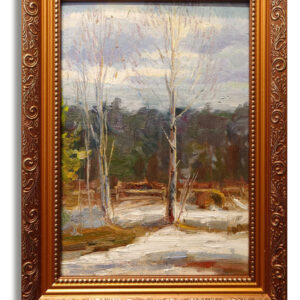 Картина маслом Пейзаж с Березой