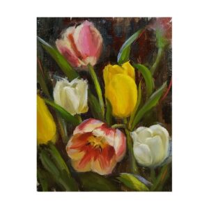 Картина маслом Тюльпаны
